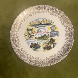 Vintage Museum of Science & Industry Chicago Souvenir Plate 10”